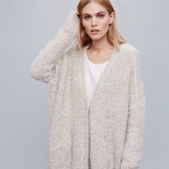 Free People Check it Cozy Cream Women's Sweater - Picture 2 of 6